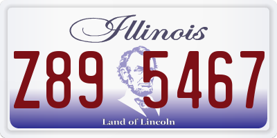 IL license plate Z895467