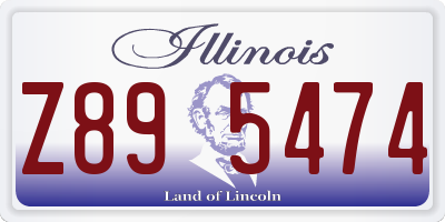 IL license plate Z895474