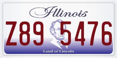 IL license plate Z895476