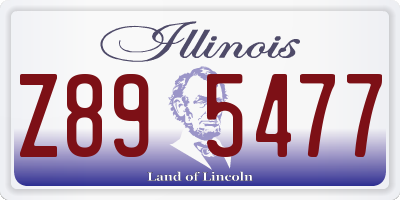 IL license plate Z895477