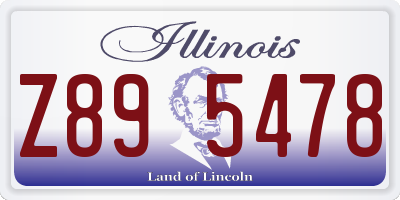 IL license plate Z895478