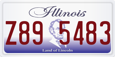 IL license plate Z895483