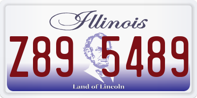 IL license plate Z895489