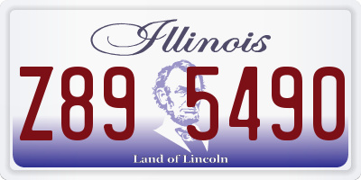 IL license plate Z895490