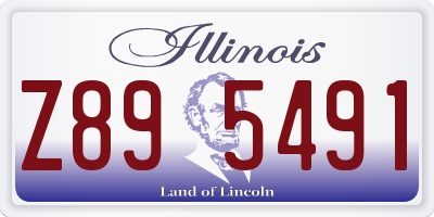 IL license plate Z895491