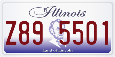 IL license plate Z895501