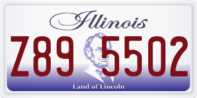 IL license plate Z895502