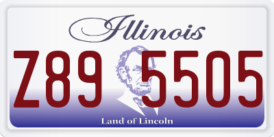 IL license plate Z895505