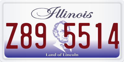 IL license plate Z895514