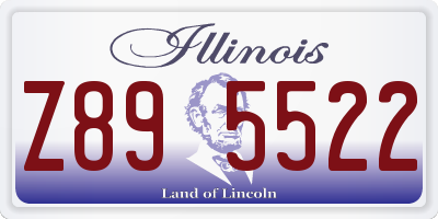 IL license plate Z895522