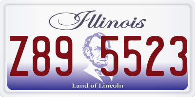 IL license plate Z895523