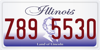 IL license plate Z895530