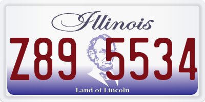 IL license plate Z895534