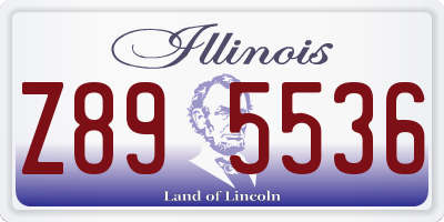 IL license plate Z895536