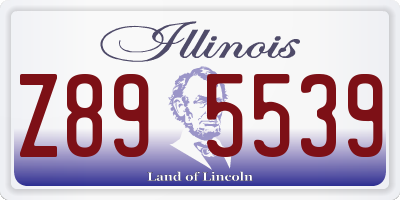 IL license plate Z895539
