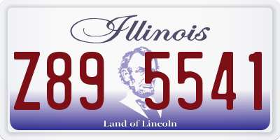 IL license plate Z895541