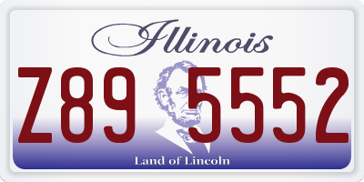 IL license plate Z895552