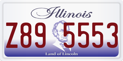 IL license plate Z895553