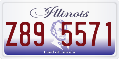 IL license plate Z895571