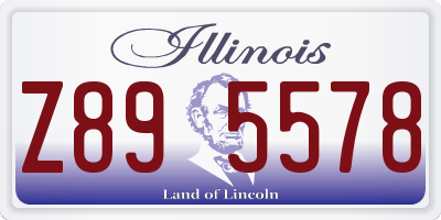 IL license plate Z895578