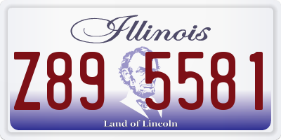 IL license plate Z895581