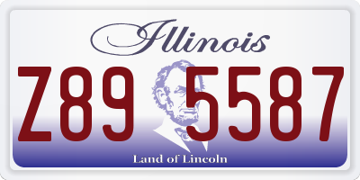 IL license plate Z895587