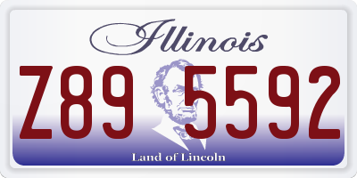 IL license plate Z895592