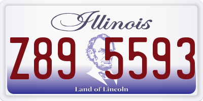 IL license plate Z895593