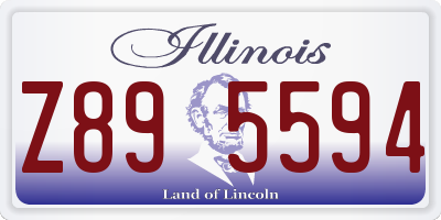 IL license plate Z895594