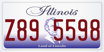 IL license plate Z895598