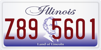 IL license plate Z895601