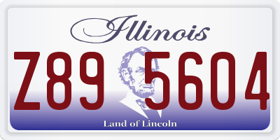 IL license plate Z895604