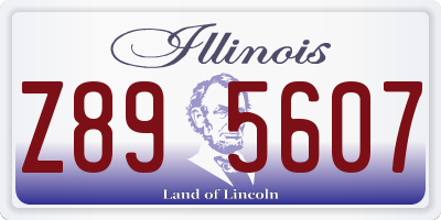 IL license plate Z895607