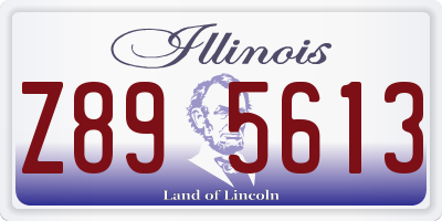 IL license plate Z895613