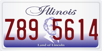 IL license plate Z895614