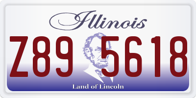 IL license plate Z895618