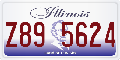 IL license plate Z895624