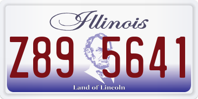 IL license plate Z895641