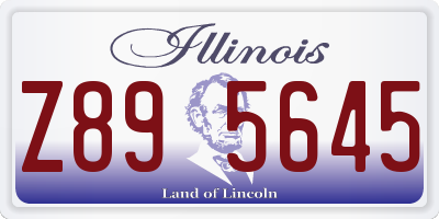 IL license plate Z895645