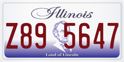 IL license plate Z895647