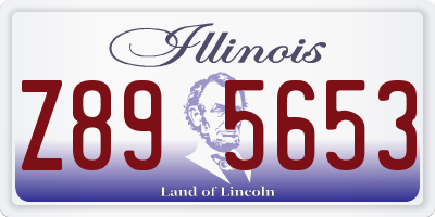 IL license plate Z895653