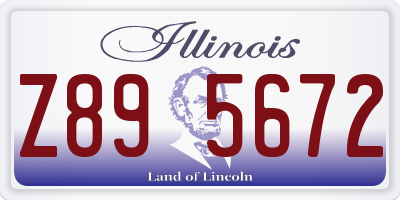 IL license plate Z895672