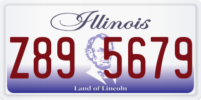 IL license plate Z895679