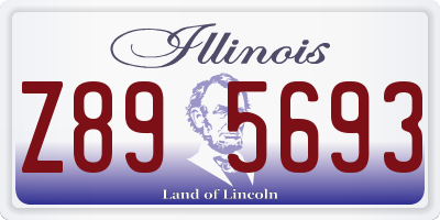 IL license plate Z895693