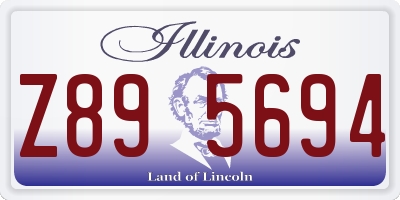 IL license plate Z895694