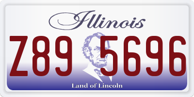 IL license plate Z895696