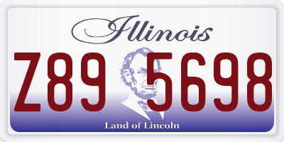 IL license plate Z895698