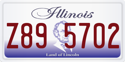 IL license plate Z895702