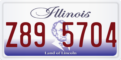 IL license plate Z895704