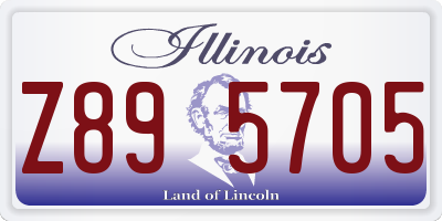 IL license plate Z895705